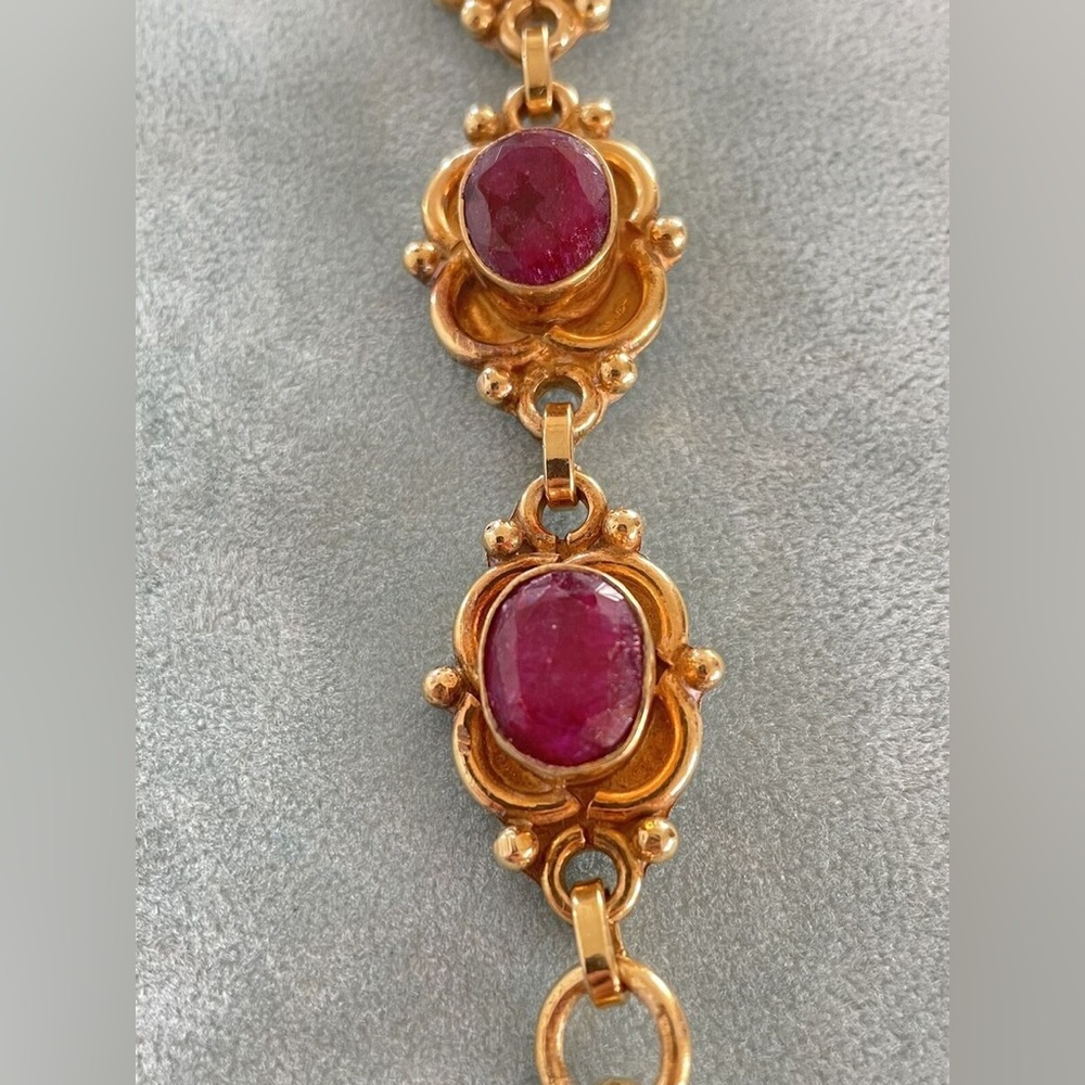 Vintage Natural Ruby Stauer bracelet